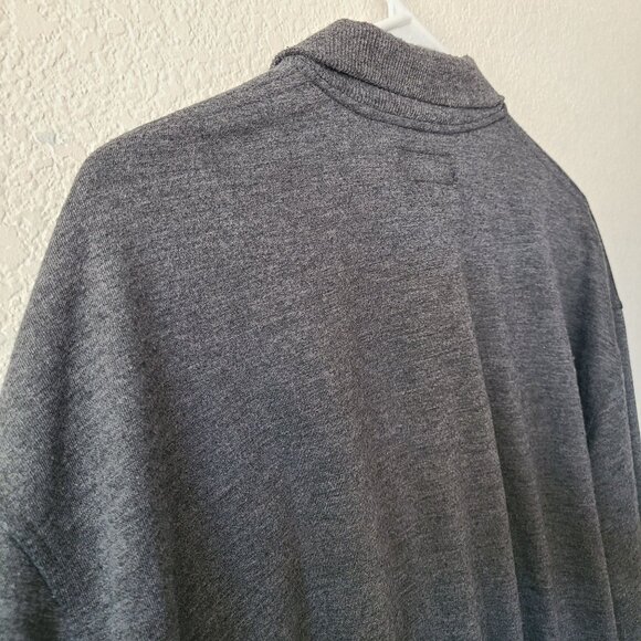 Polo Ralph Lauren US Men's Size L Gray Quarter Zip Stretch Long Sleeve Pullover - Picture 5 of 9